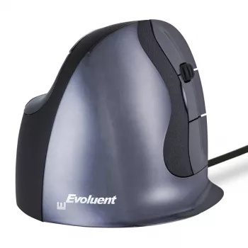 Evoluent VerticalMouse D Medium - Vertikāla pele - Ergonomiska - Lāzera - 6 pogas - Vadu - USB
