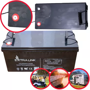 Extralink AGM akumulators 12V 200Ah slēgts svina-skābes (VRLA) bezapkopes