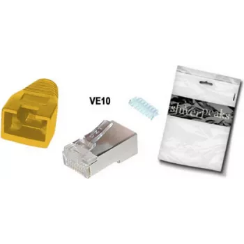 RJ-45 savienotājs ShiverPeaks BS72057-Y-10 Dzeltens
