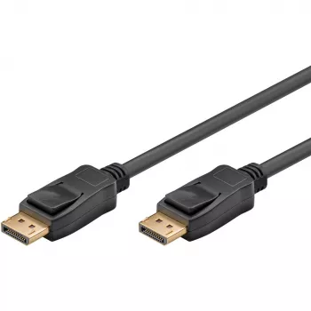 DisplayPort 1.4 kabelis, savienotājs Plug > Plug, melns, 2 metri, 8K