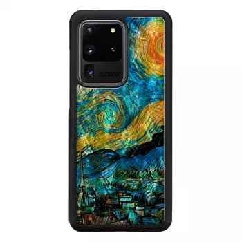 Aizsargmaciņš iKins Samsung Galaxy S20 Ultra — zvaigžņu nakts melns