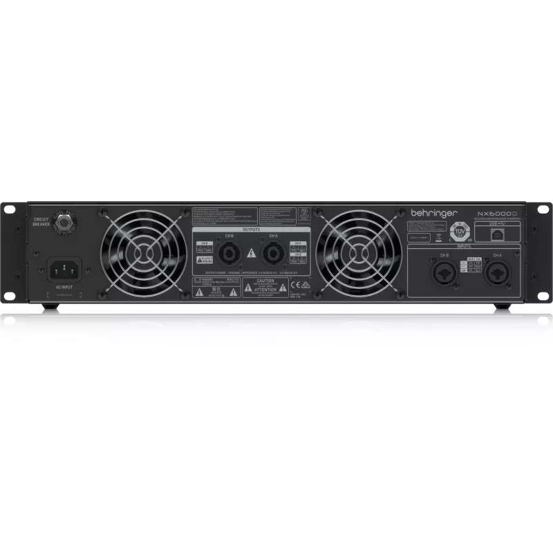 Behringer NX6000D audio pastiprinātājs 2.0 kanāli Melns