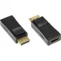Alcasa HDMI – DisplayPort adapteris F/M melns