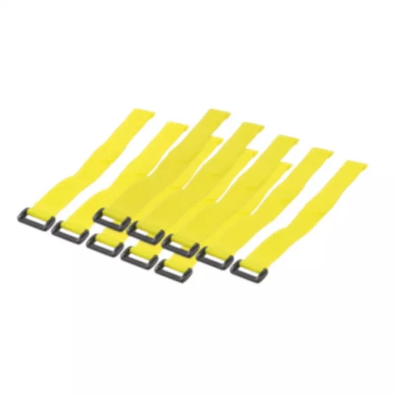 LogiLink - kabeļu saites - 30 cm - dzeltenas (iepakojums pa 10)
