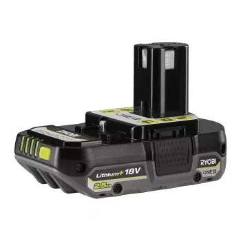 Ryobi RB18L25 akumulators, litija-jonu, 2.5 Ah, 18 V, melns, zaļš, 1 gab.