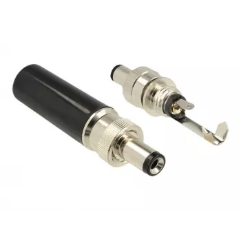 DC savienotājs Delock 89913, 5.5 x 2.1 mm, lodēšanai