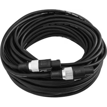 Skaļruņu kabelis Omnitronic 3022130P, 2×2,5 mm², 20 m, melns