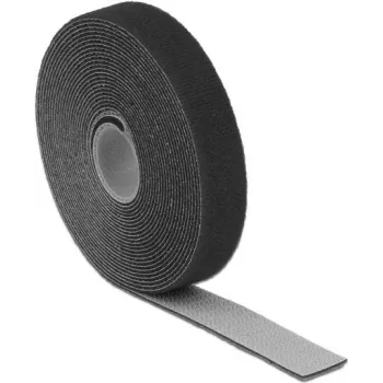 Velcro lentes rullis DeLOCK 18715 Melns 20mm x 5m