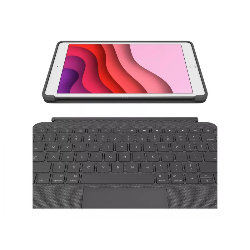 Klaviatūras maciņš Logitech Combo Touch QWERTZ Vācu Smart Connector Graphite