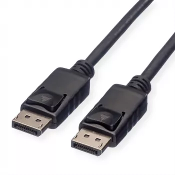 DisplayPort kabelis ROLINE 11445764 5m Melns Savienotājs 1 DisplayPort Savienotājs 2 DisplayPort