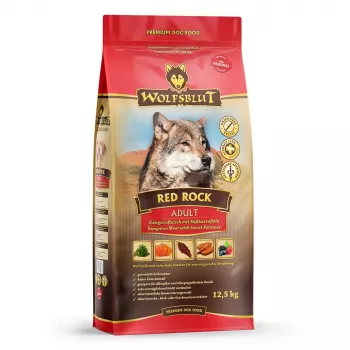 Wolfsblut Red Rock Adult sausā barība suņiem, ķengurs ar saldajiem kartupeļiem, 12,5 kg