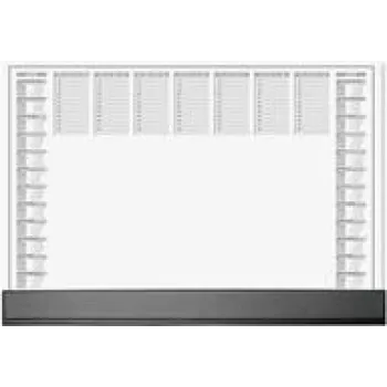 Rakstāmgalda paliktnis Sigel H6365 papīra galda paklājs 595×410 mm, melns/pelēks/balts