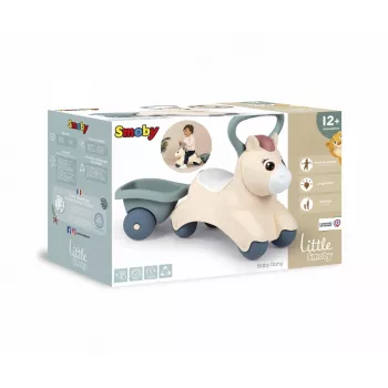 Little Smoby Baby Pony Veločums ar Piekabi