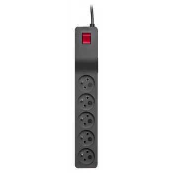 Pagarinātājs Lestar 3 m melns ar slēdzi un indikatoru, 230 V AC, 10 A