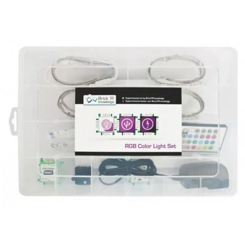 RGB LED lentes komplekts ALLNET Brick’R’knowledge Mainīgā krāsa ALL-BRICK-0619