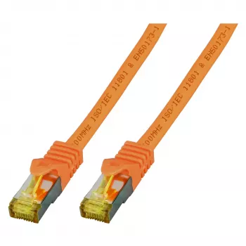EFB-Elektronik RJ45 Patchvads Cat.6A S/FTP LSZH Cat.7 oranžs 1,5m