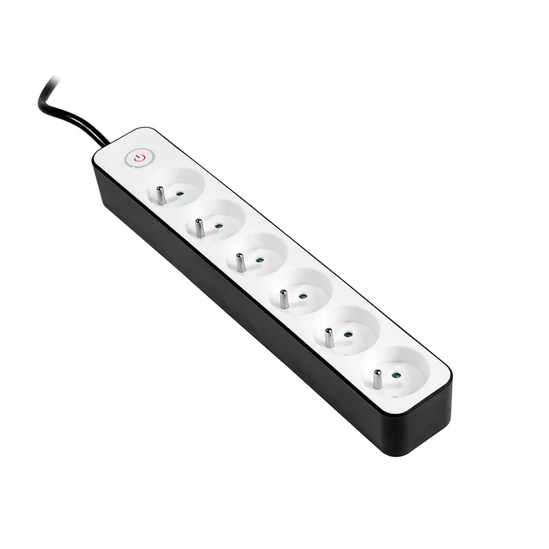 TRACER Power Strip Zebra 1.5 m 6 kontaktligzdas