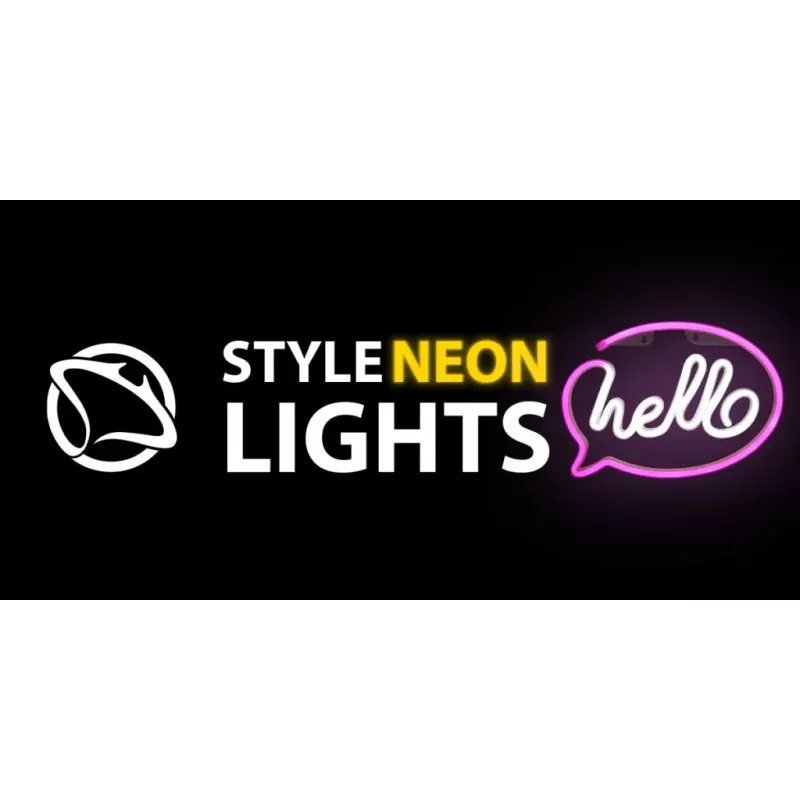 Dekoratīvā neona lente MANTA SNL08PKT Rozā/Balta – elastīga LED lente, zema sprieguma dekoratīvs akcents