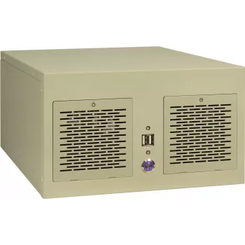 Mini servera korpuss INTER-TECH IPC S34 ar 2x USB 2.0 un 2x 80mm ventilatoriem