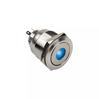 DimasTech pretvandālu slēdzis/poga 25 mm Silverline Dot RGB PD212