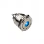DimasTech pretvandālu slēdzis/poga 25 mm Silverline Dot RGB PD212