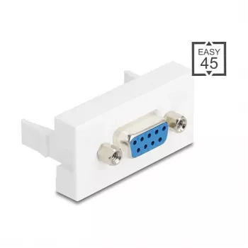 Sienas VGA kontaktligzda DELOCK 81556, sievišķā–sievišķā, balta, ABS, 45×22.5×17.4 mm