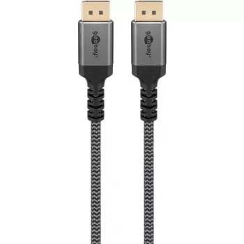 Goobay 65267 DisplayPort kabelis 5 m Melns - Sudrabs