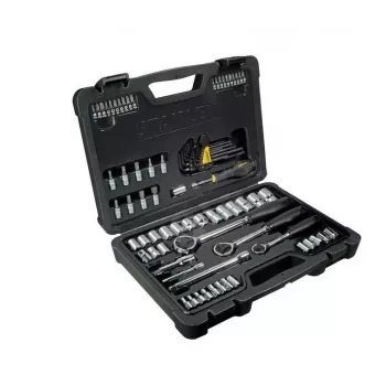 Stanley 80 daļu ligzdu komplekts 1/4, 3/8, 1/2 collas