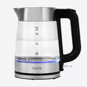 Elektriskā tējkanna Lovio 1.7L 2200W Stikla