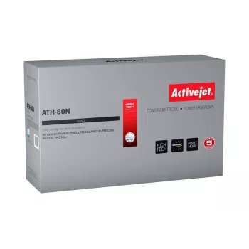 Activejet ATH-80N Tonera kasetne (HP 80A CF280A; Supreme; 3500 lpp; melns)