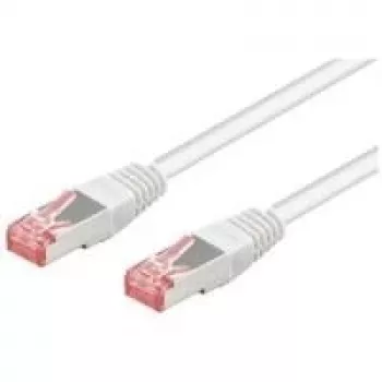 Wentronic Goobay CAT 6 Patch Kabelis, S/FTP (PiMF), Balts, 0,25 m - LSZH Halogēnu Nesaturošs, Varš (93217)