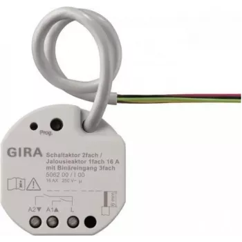 GIRA 506200 Slēdžu/Žalūziju izpildmehānisms 2f/1f 16 A UP KNX Secure (506200)