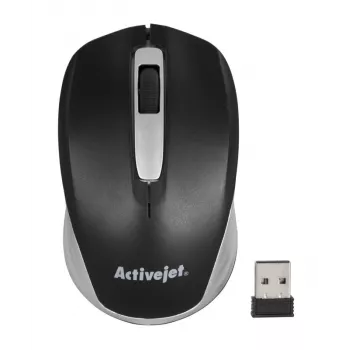 Bezvadu pele ActiveJet AMY-313, RF nano uztvērējs, optiskā 1200 DPI, abpusēja, 3 pogas, AA baterija