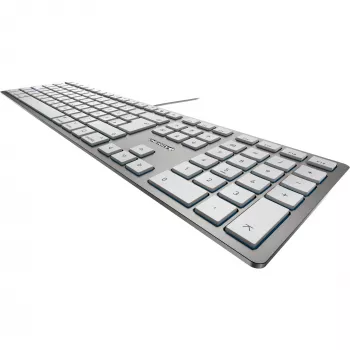 CHERRY KC 6000 SLIM FOR MAC klaviatūra, vadu, USB, QWERTZ, sudraba