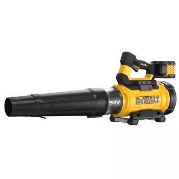 Bezvadu lapu pūtējs DeWalt DCMBL777X1-QW — bezsuku motors, 21,5 m³/min, 258 km/h, 9 Ah akumulators, 3 ātruma iestatījumi, 3,2 kg
