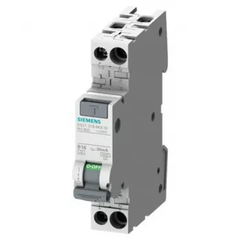 Siemens RCBO, 10A, 1P+N, 30mA, A tips, SENTRON sērija