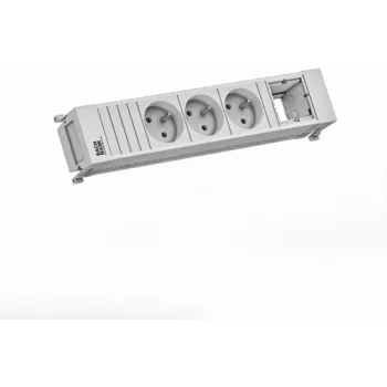 Strāvas sadalītājs Bachmann 916.715 ar 3x UTE ligzdām, 1x C13 (datora) ligzdu, 0,2 m kabeli