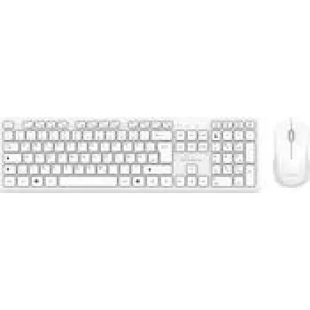Vadu pilnizmēra tastatūra un pele MediaRange MROS276 — QWERTZ vācu izkārtojums, balta, 1,5 m vads