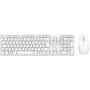 Vadu pilnizmēra tastatūra un pele MediaRange MROS276 — QWERTZ vācu izkārtojums, balta, 1,5 m vads