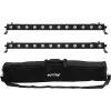 LED bāru komplekts EUROLITE 2x LED BAR-12 QCL RGBW ar mīksto somu — 2 gab., RGBW QCL gaismas diodes