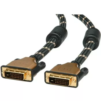 DVI kabelis ROLINE GOLD DVI-D (24+1) dubultā saite 10 m