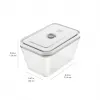 Pārtikas uzglabāšanas kārbu komplekts ZWILLING FRESH & SAVE taisnstūra stikls/plastmasa 3 gab., 0,35/0,75/1,6 L, hermētisks, mikroviļņu/cepeškrāsns/ledusskapis drošs