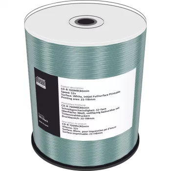 CD-R MediaRange MR203 700 MB 52x Inkjet Printable 100 gab.