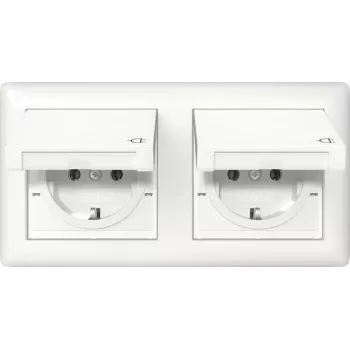 GIRA 415803 SCHUKO KD + Komplekts IP44 + Rāmis