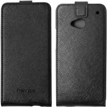Nevox RELINO vāciņš HTC One (M7) FLIP maciņš melni-pelēks Blister