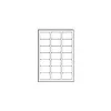 Avery Zweckform caurspīdīgas etiķetes - 63.5 x 38.1 mm - 525 gab. (25 lapas x 21)