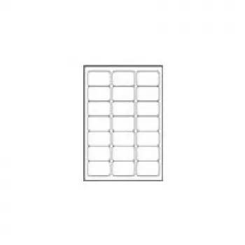 Avery Zweckform caurspīdīgas etiķetes - 63.5 x 38.1 mm - 525 gab. (25 lapas x 21)