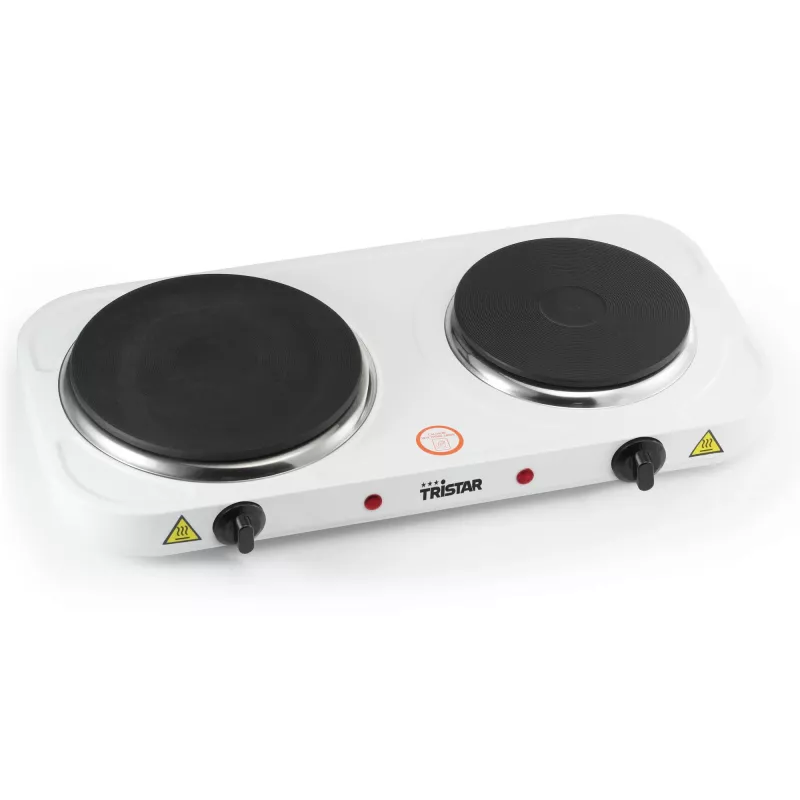 Tristar Divu Plītu Elektriskā Plīts KP-6245, 2500W, 15,5/18,5 cm
