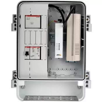 Axis T98A18-VE Media Converter Cabinet A - Mediju pārveidotāja korpuss - GigE - 10Base-T, 100Base-TX, 1000Base-X, 100Base-X - 2 porti - RJ-45 / SFP (mini-GBIC)