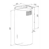 Tvaika nosūcējs AKPO WK-4 BALMERA WL SLIM WHITE SEMI-MATTE T450 M3